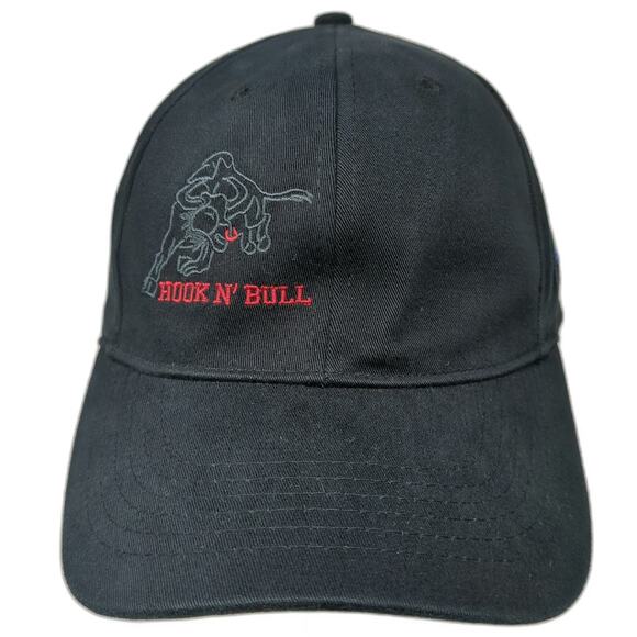 Baseball Cap Black XL Hook N' Bull Smith Bits Schlumberger Hat Boones Bit Oil